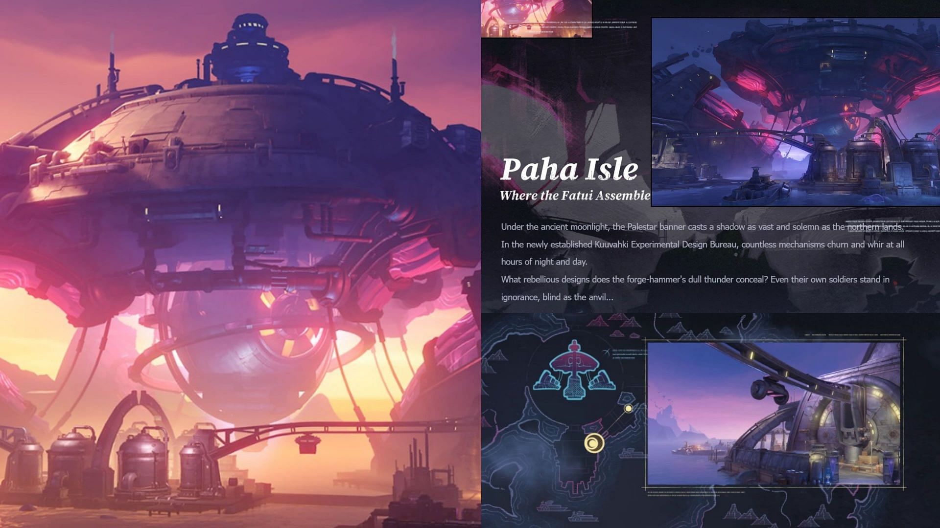 A look at Paha Isle in the web event (Image via HoYoverse)